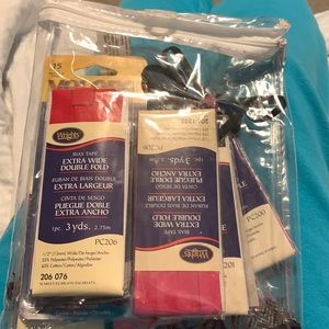 Bag of sewing supplies